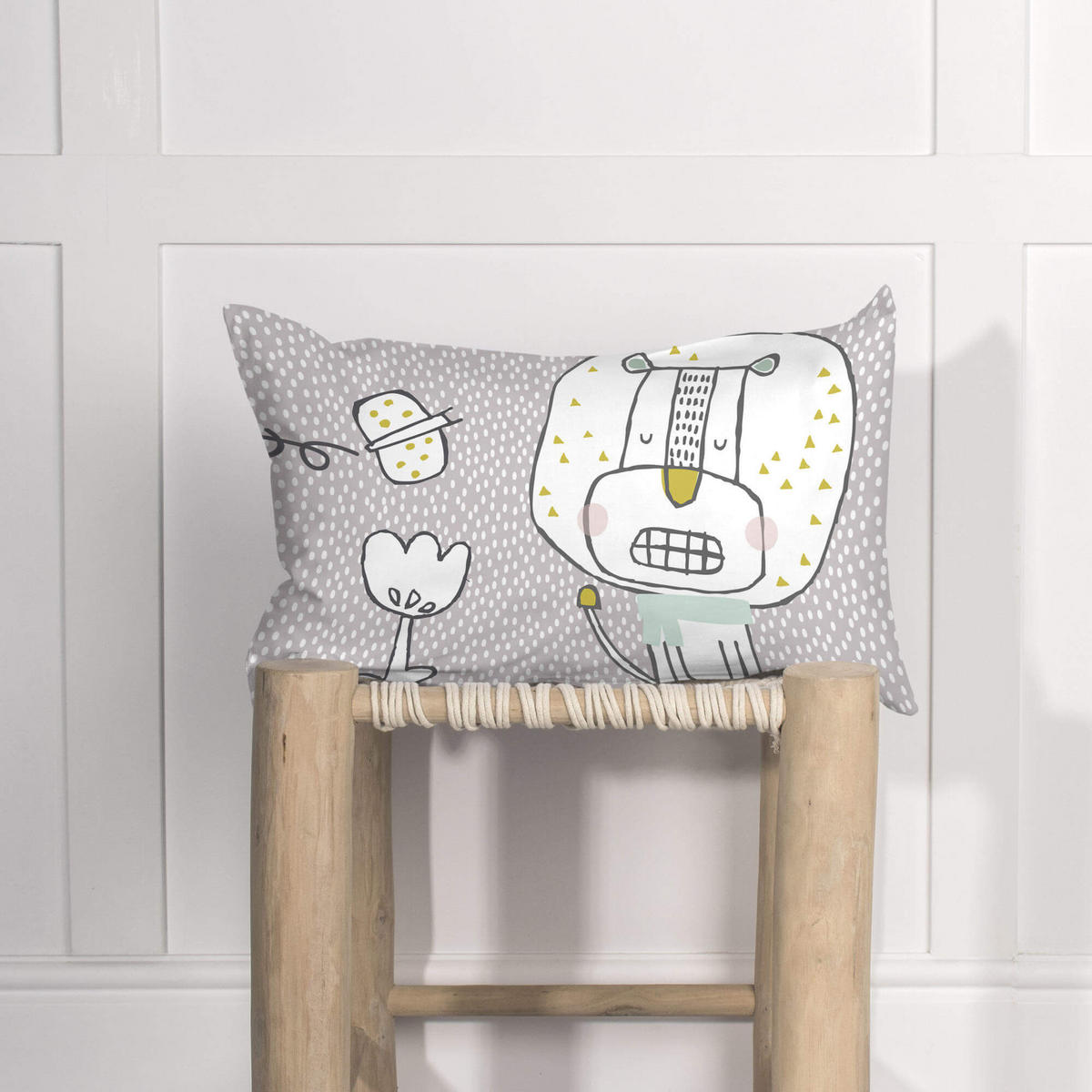 KISSENBEZUG best buddies 50x30 cm mehrfarbig - Multicolor, Textil (50/30cm) - Happy Friday