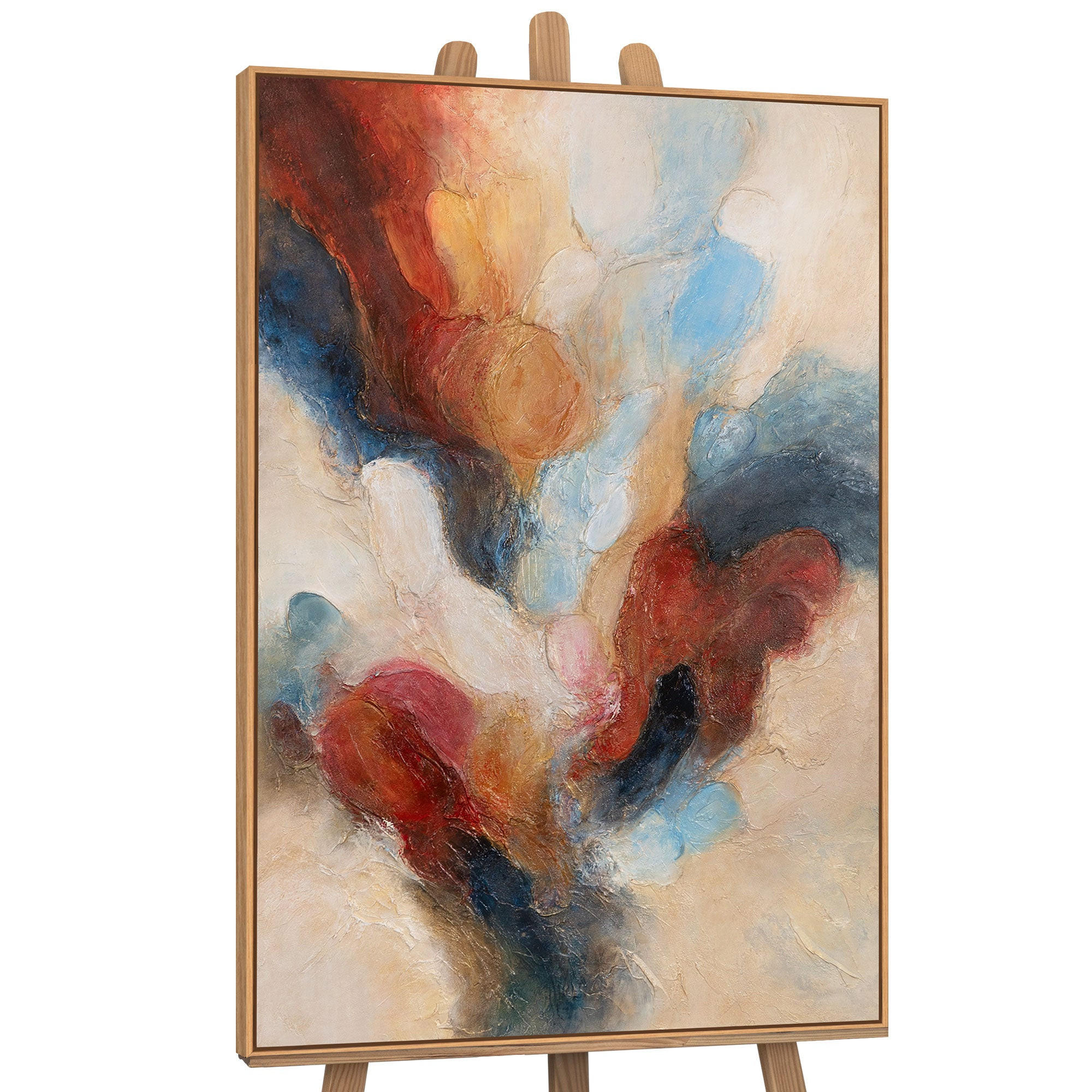 GEMÄLDE Musik in Farbe Schattenfugenrahmen Eichefarben 140x100 cm - Eichefarben, Holz (140/100cm) - YS-art gallery