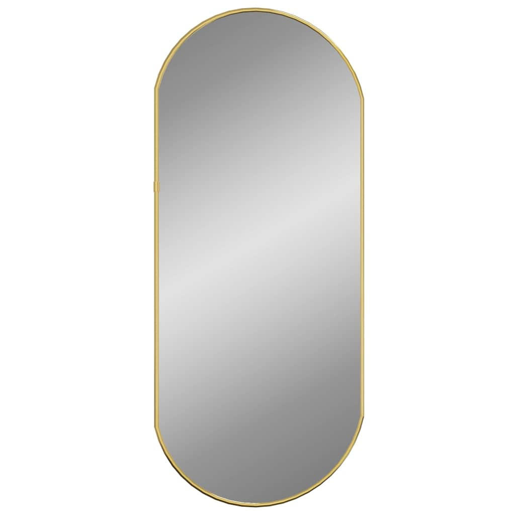 WANDSPIEGEL Golden 70x30 cm Oval - Goldfarben, Glas (30/70/1cm) - furnicato