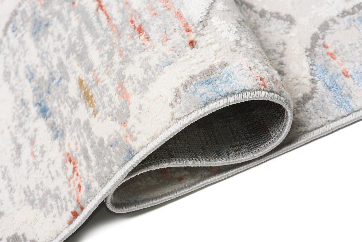 TEPPICH VALLEY Grau Orange 160/220 cm - Orange, Textil (160/220cm) - Tapiso