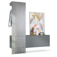 GARDEROBE Carlton Paneel in Avola-Anthrazit - Anthrazit, Holzwerkstoff (156.5/193/35cm) - Vladon