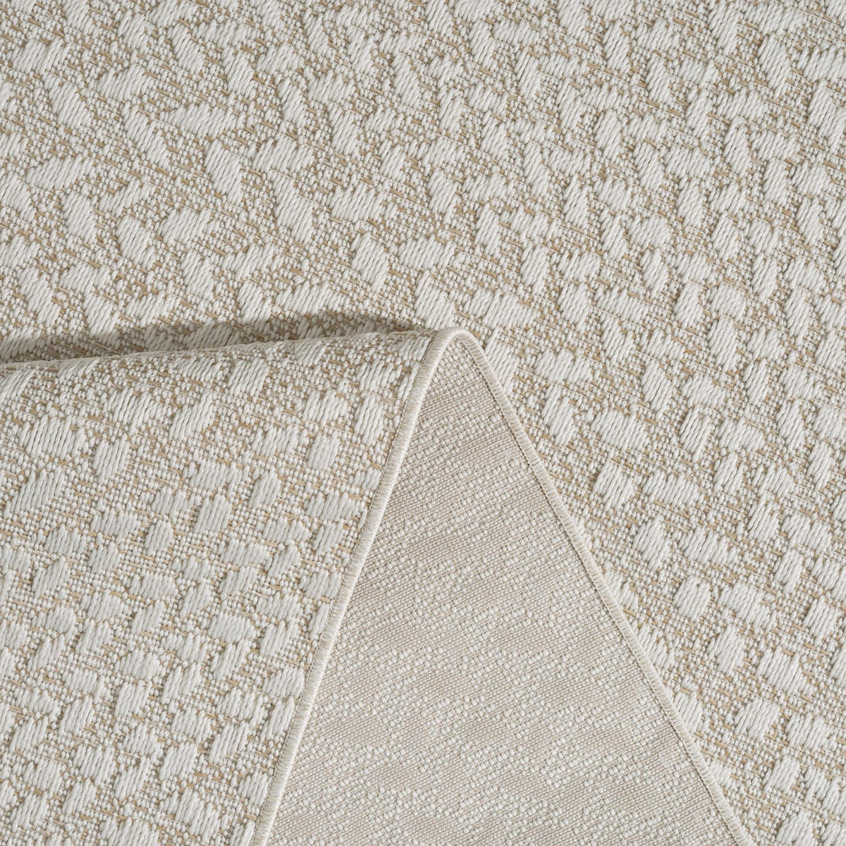 OUTDOORTEPPICH 120/170 cm Waregem 630 - Creme, Kunststoff (120/170cm) - Paco Home