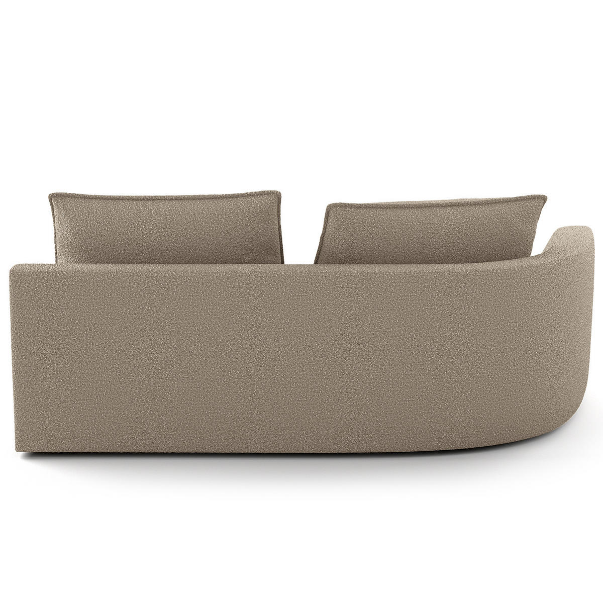 OTTOMANE - modular - Beige/Schwarz, Kunststoff/Textil (196/82/146cm) - home24