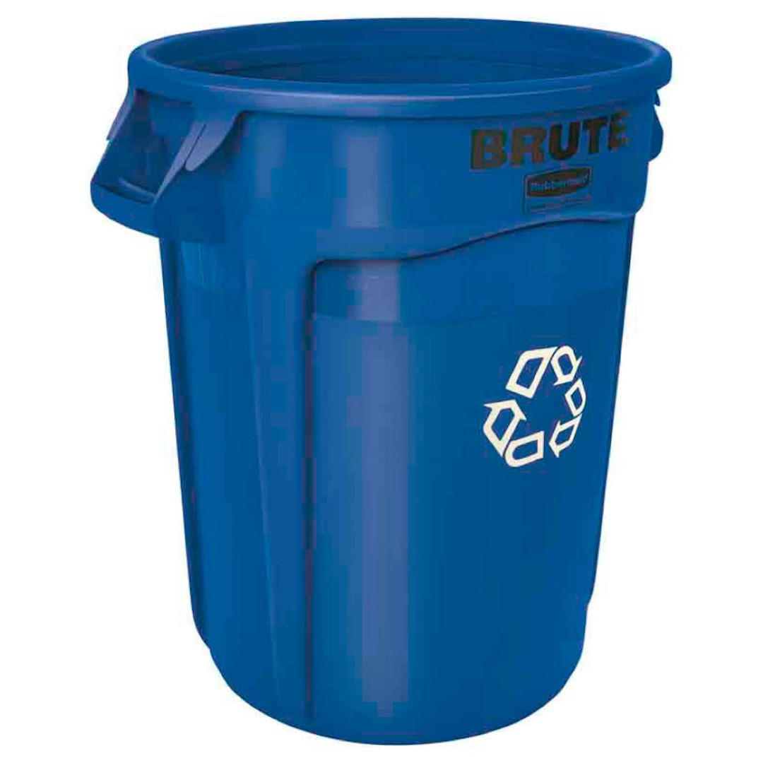 MÜLLEIMER Kunststoff Blau - Blau, Metall (63.5/69.2/55.5cm) - PROREGAL