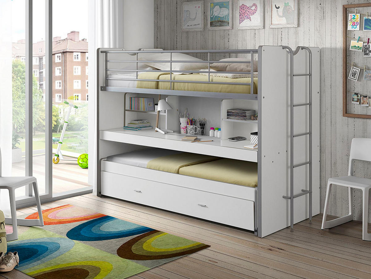 HOCHBETT Kalinda 222x161x102 aus Holzwerkstoff+Metall in Weiß - Weiß, Holzwerkstoff (90/200cm) - 58aufmkessel