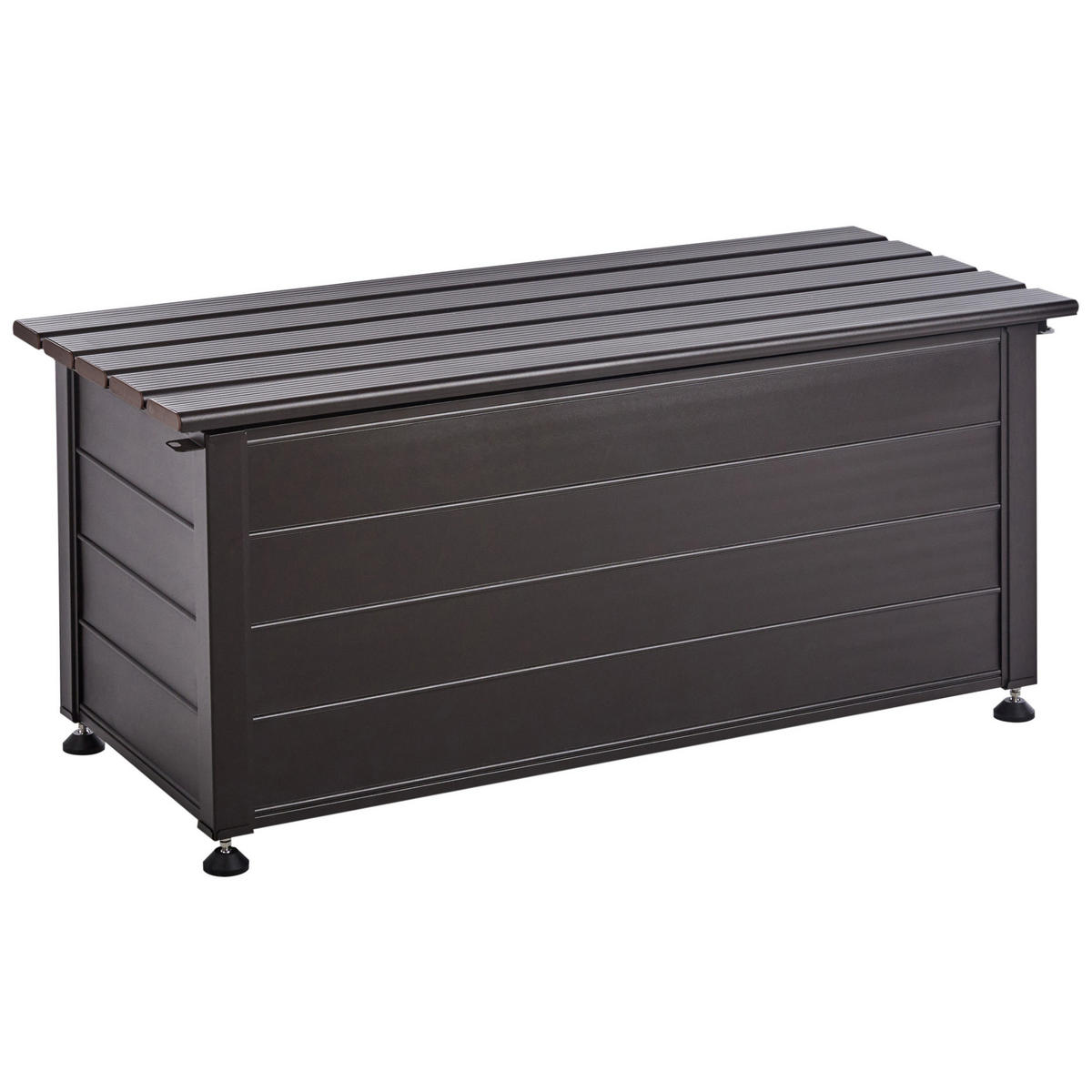AUFBEWAHRUNGSBOX Braun Campalto - Braun, Metall (113/52/50cm) - Beliani