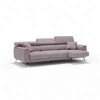 LINEARSOFA Caravaggio - Rosa, Textil (244/73/102cm) - Divani.store