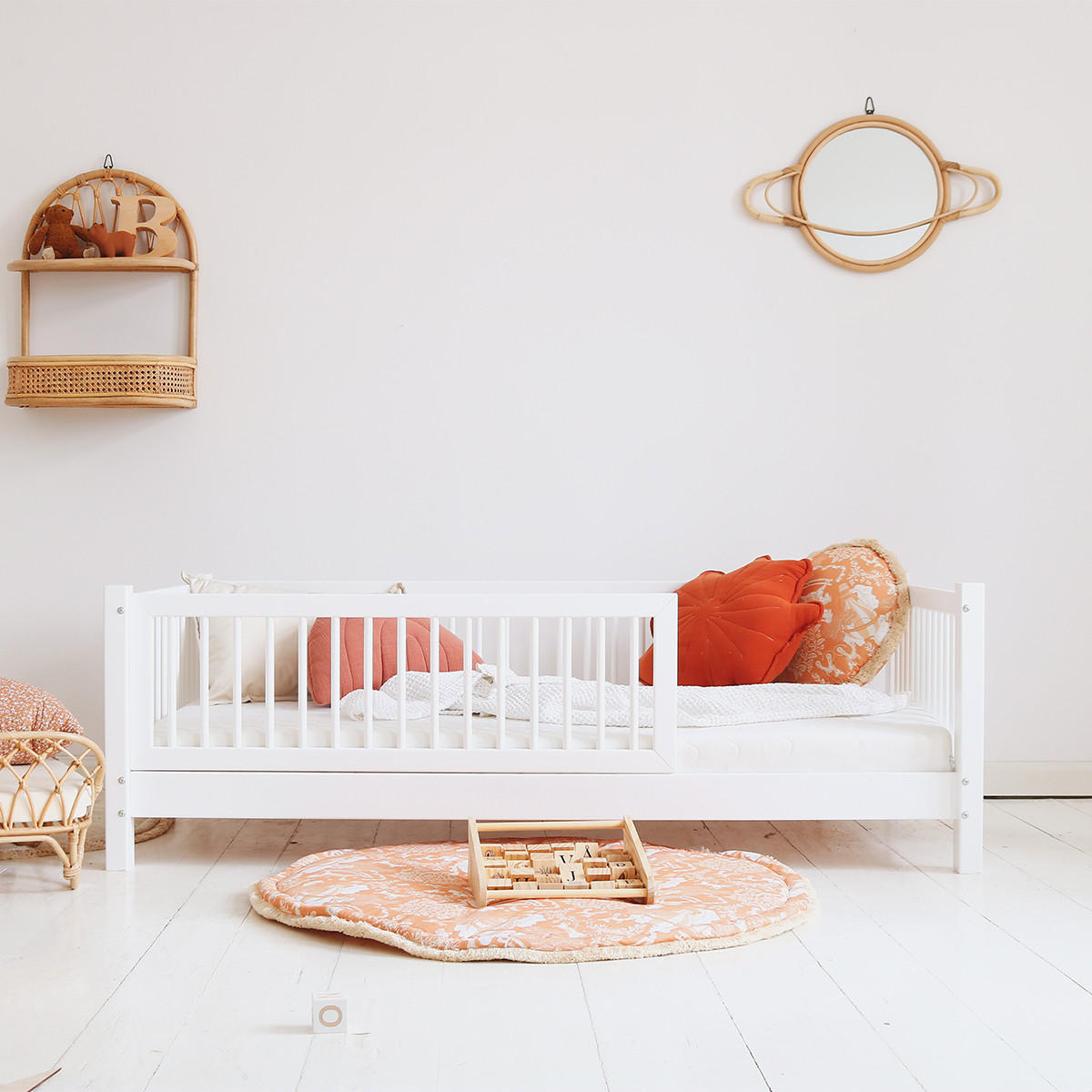 POSTEL 90/190 Sybil Bílá - bílá, dřevo (90/190cm) - Petits-meubles