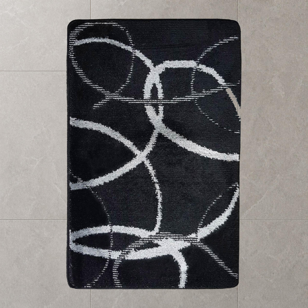 BADEMATTE 80/150cm SCHWARZ - Schwarz, Textil (80/150cm) - ROLFNERS
