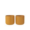 BLUMENTOPF GEN - Keramik - Ocker - L - 2er Set - Ø 18,5 cm - Gelb, Keramik (18.5/18cm) - J-Line