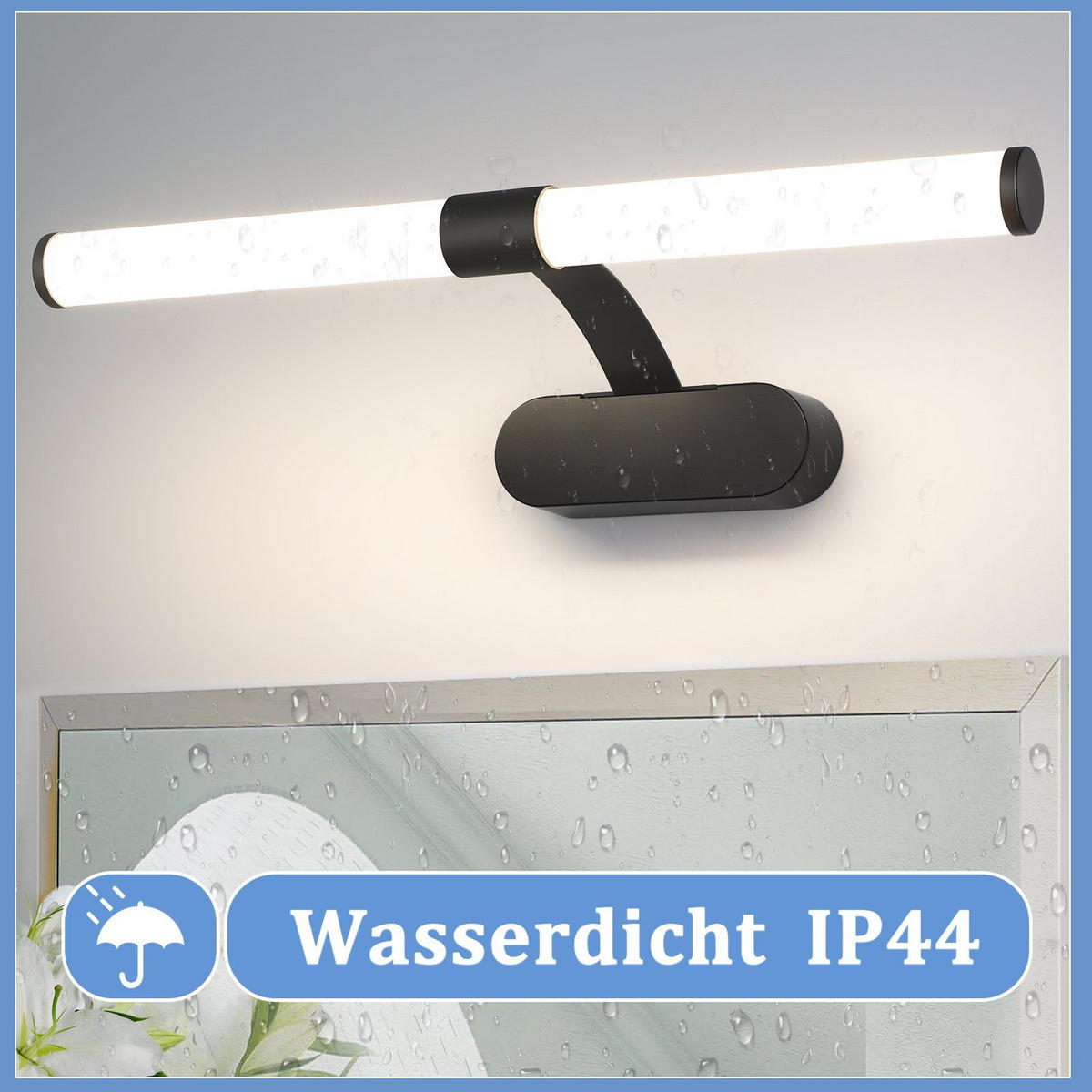 SPIEGELLEUCHTE Halle 40/4/16.8 cm - Schwarz, Metall (40/4/16.8cm) - Nettlife