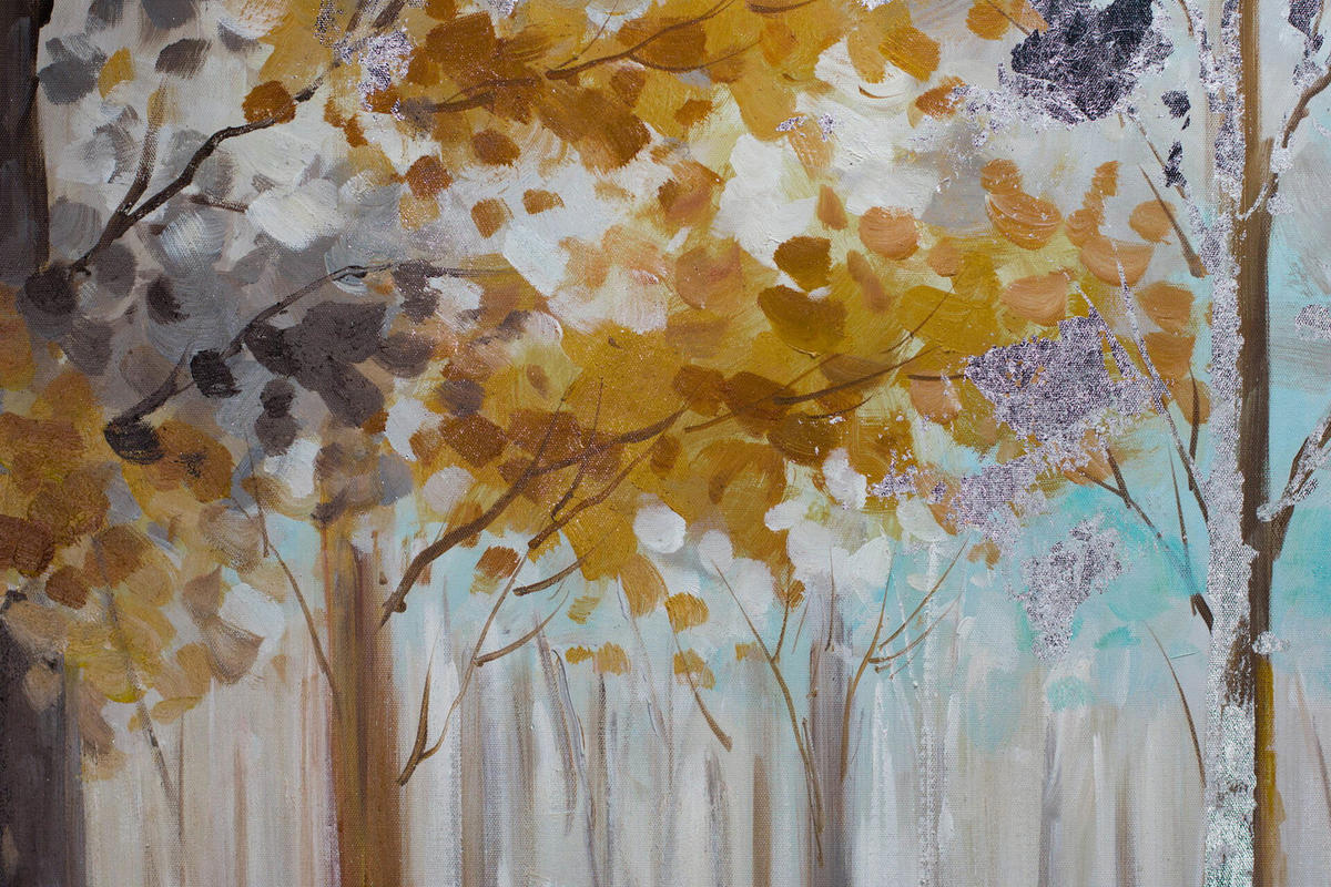 ACRYLBILD HANDGEMALT 120/80 cm - Braun/Grau, Holz/Textil (2.02/80cm) - KUNSTLOFT