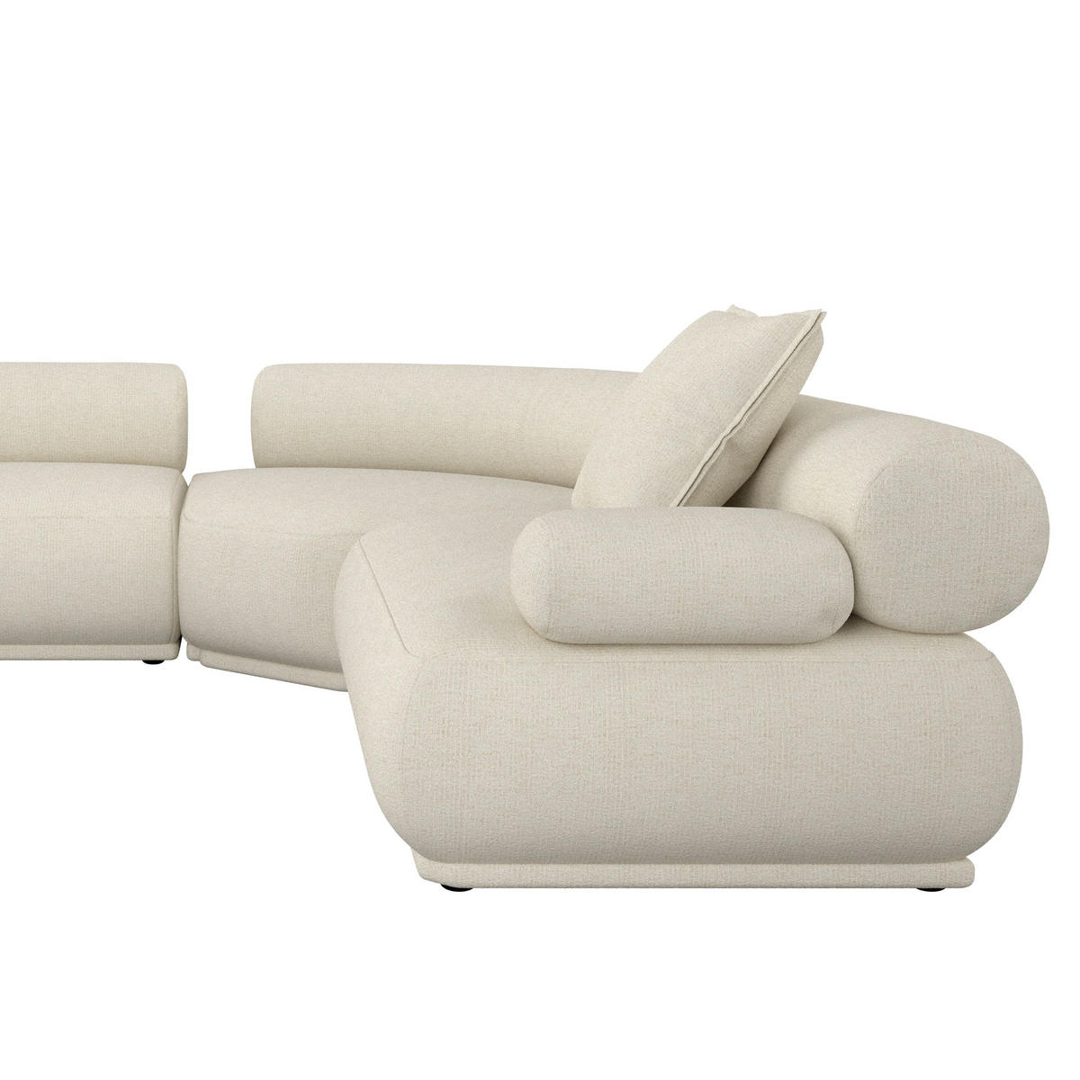 SOFA 7,5-SITZER Rembrandt Rechts Beige - Beige, Kunststoff (594/97cm) - Zuiver