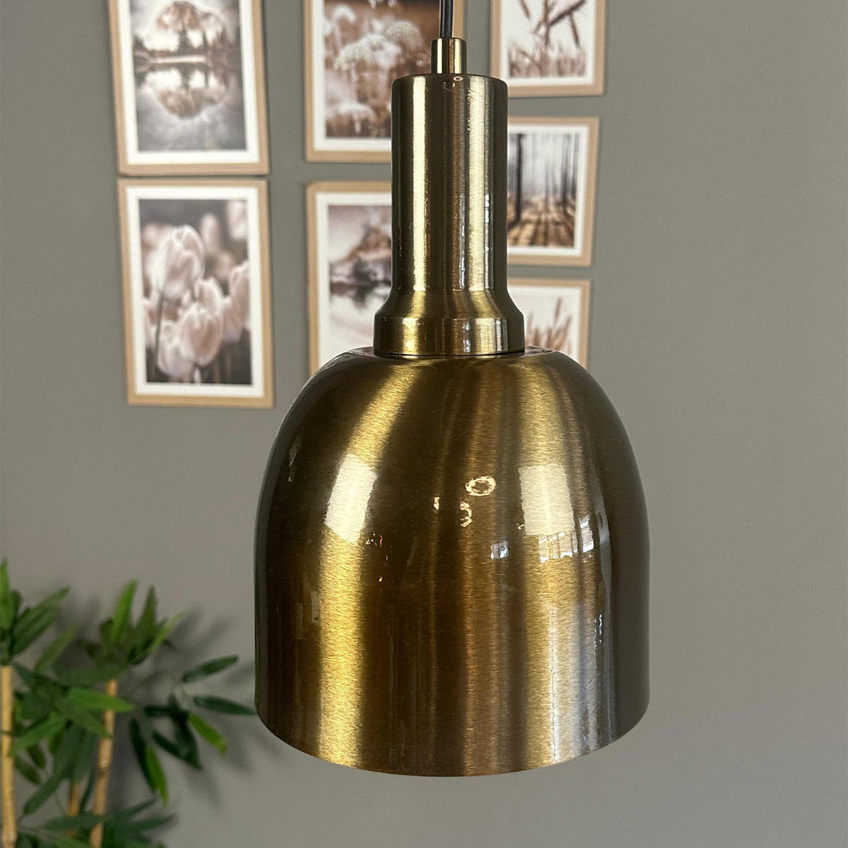 PENDELLEUCHTE EFDeep - Messingfarben, Metall (17/17/22cm) - Bamyum