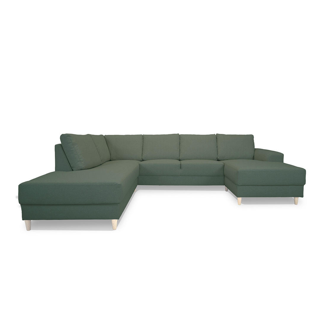 WOHNLANDSCHAFT grün - Grün, Textil (288/82/225cm) - ebuy24