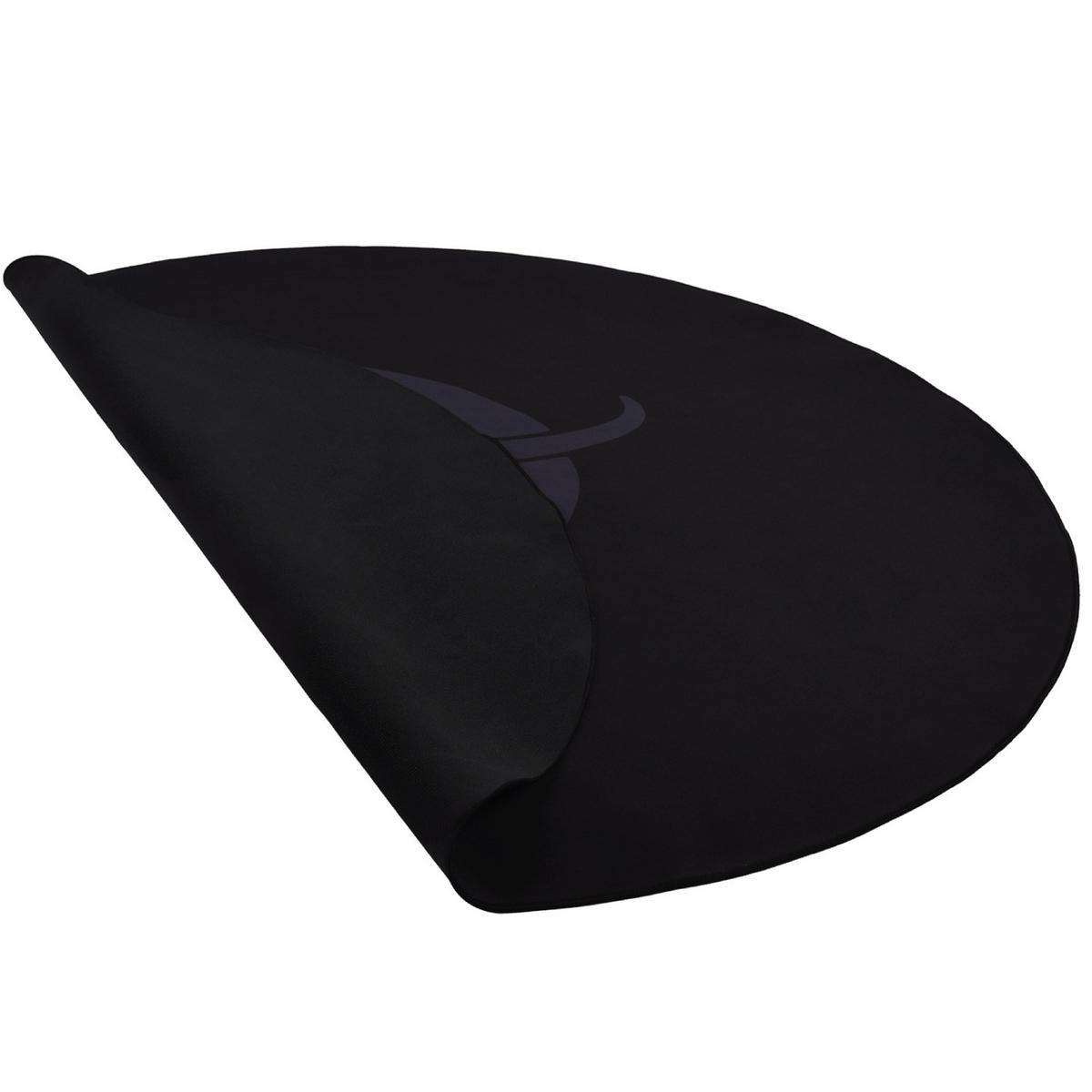 BODENSCHUTZMATTEN Zona Runden 121 cm Schwarz/Grau - Schwarz/Grau, Textil (121/121cm) - Arozzi