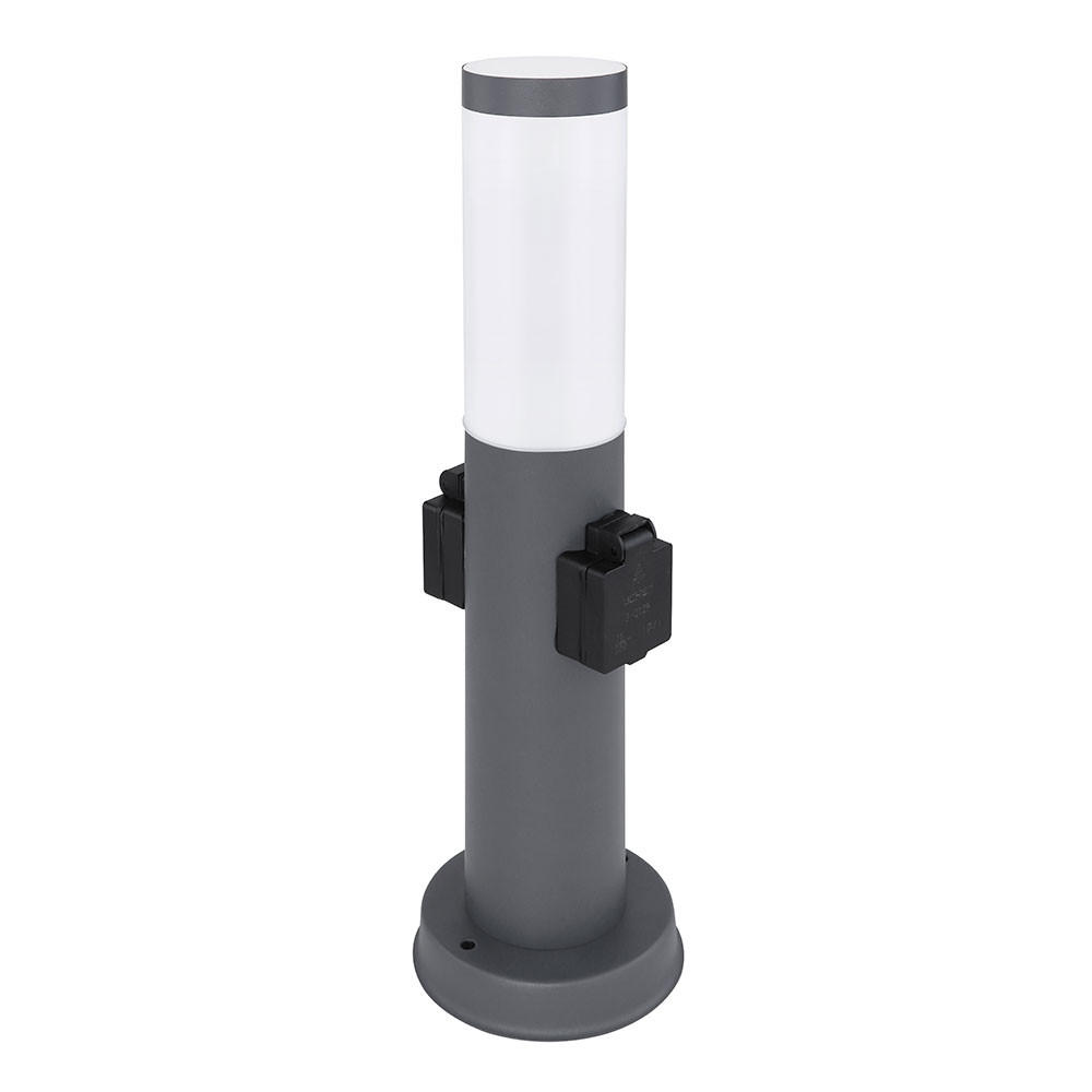 LED WEGELEUCHTE Edelstahl Anthrazit BOSTON - Anthrazit, Kunststoff/Metall (12.7/45/12.7cm)
