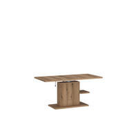 COUCHTISCH rechteckig stufenlos höhenverstellbar Ablage 110/65/54 cm - Eichefarben, Holzwerkstoff (65/110/54cm) - designimpex