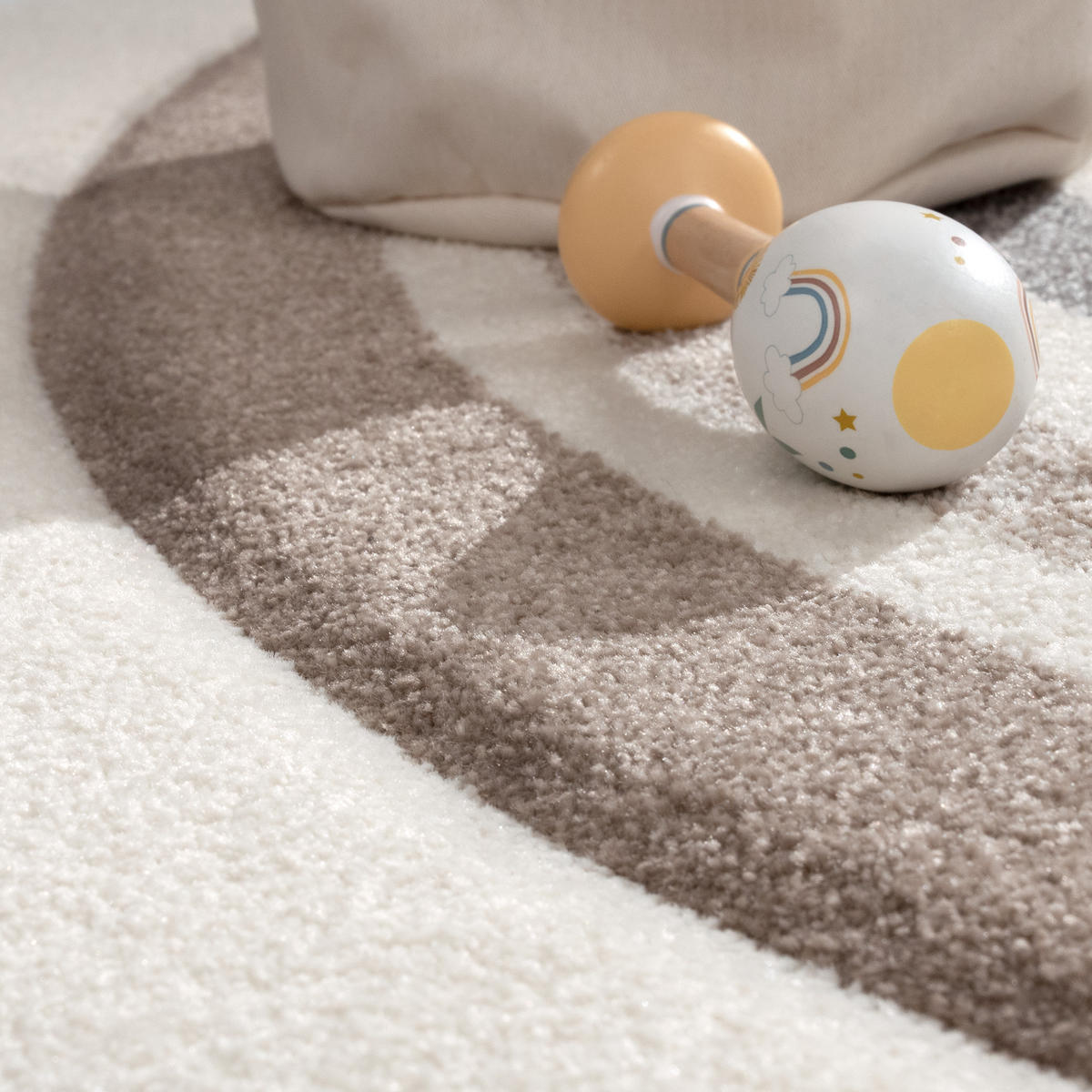 KINDERTEPPICH 120/120 cm Cosmo 351 - Creme, Textil (120/120cm) - Paco Home