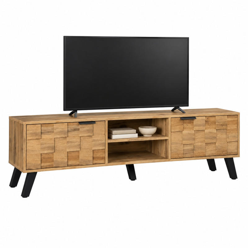 Beauniv Tv-Schrank Hellbraun 35.5x45x160.5 cm