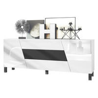 SIDEBOARD Houston Schwarz matt - Schwarz, Holzwerkstoff (178/69.5/38.5cm) - Vladon