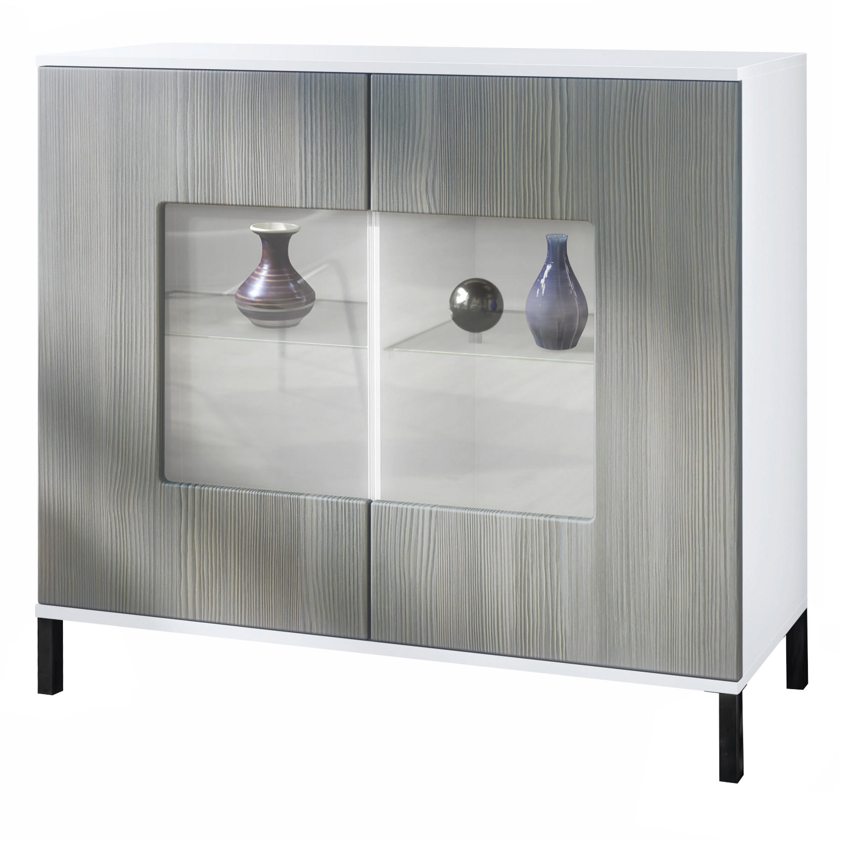 Vladon Kommode Anthrazit 92.5x83.5x35 cm