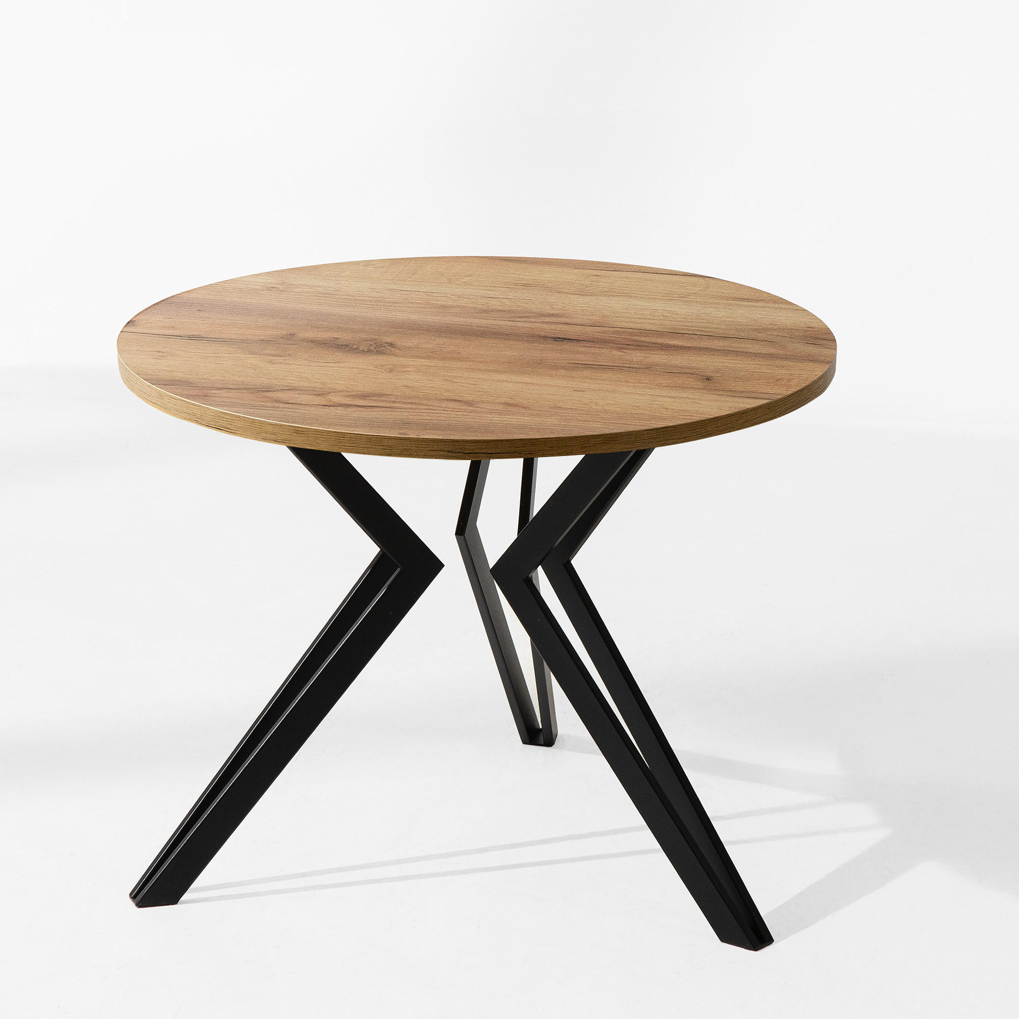 COUCHTISCH TETRO Kaffeetisch - Eichefarben, Holzwerkstoff/Metall (65/65/51cm) - KONSIMO®