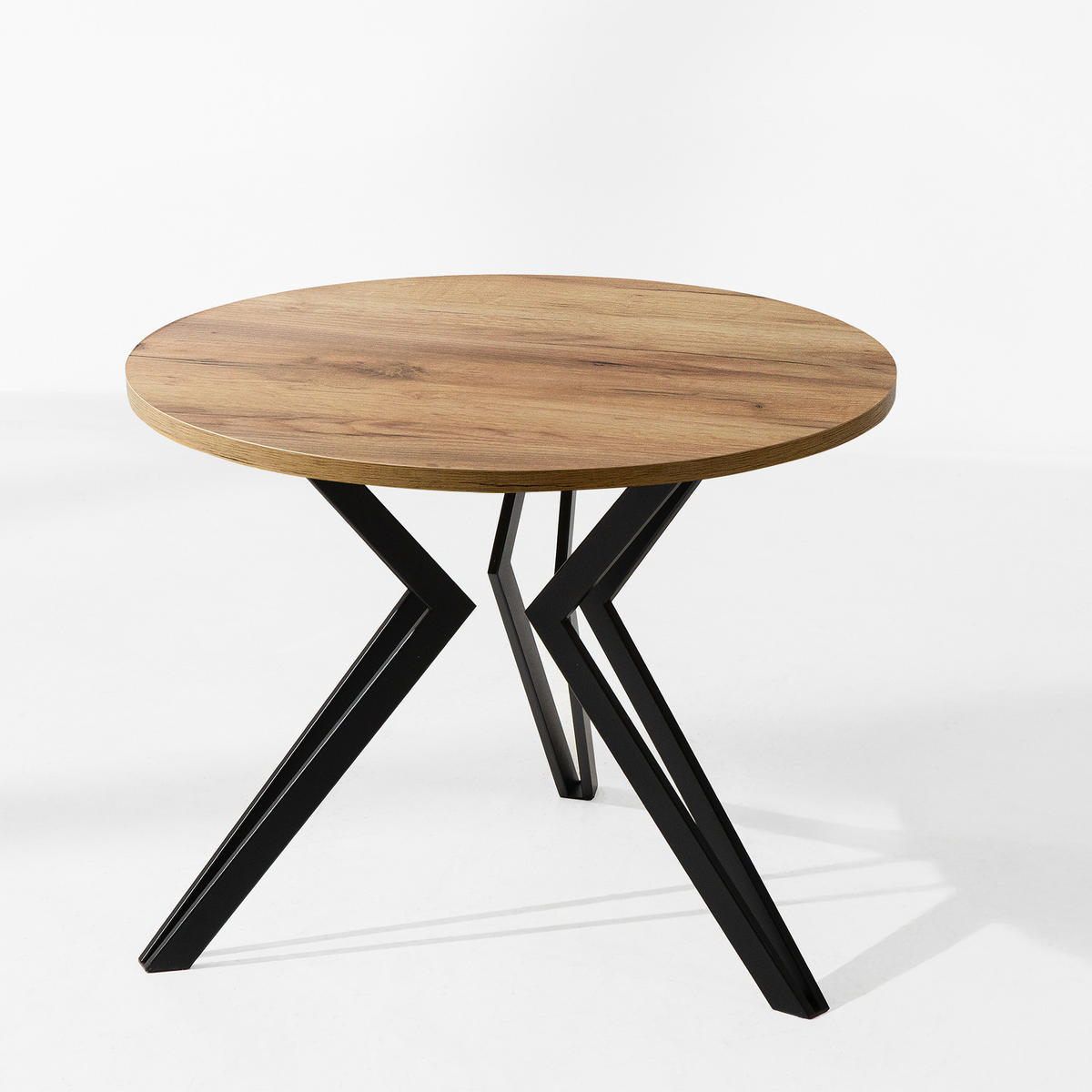 COUCHTISCH TETRO Kaffeetisch - Eichefarben, Holzwerkstoff/Metall (65/65/51cm) - KONSIMO®