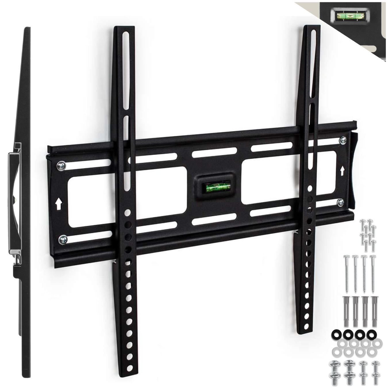 TV-WANDHALTERUNG, bis 100 kg,schwarz - Schwarz, Metall (45/42/40cm) - tectake