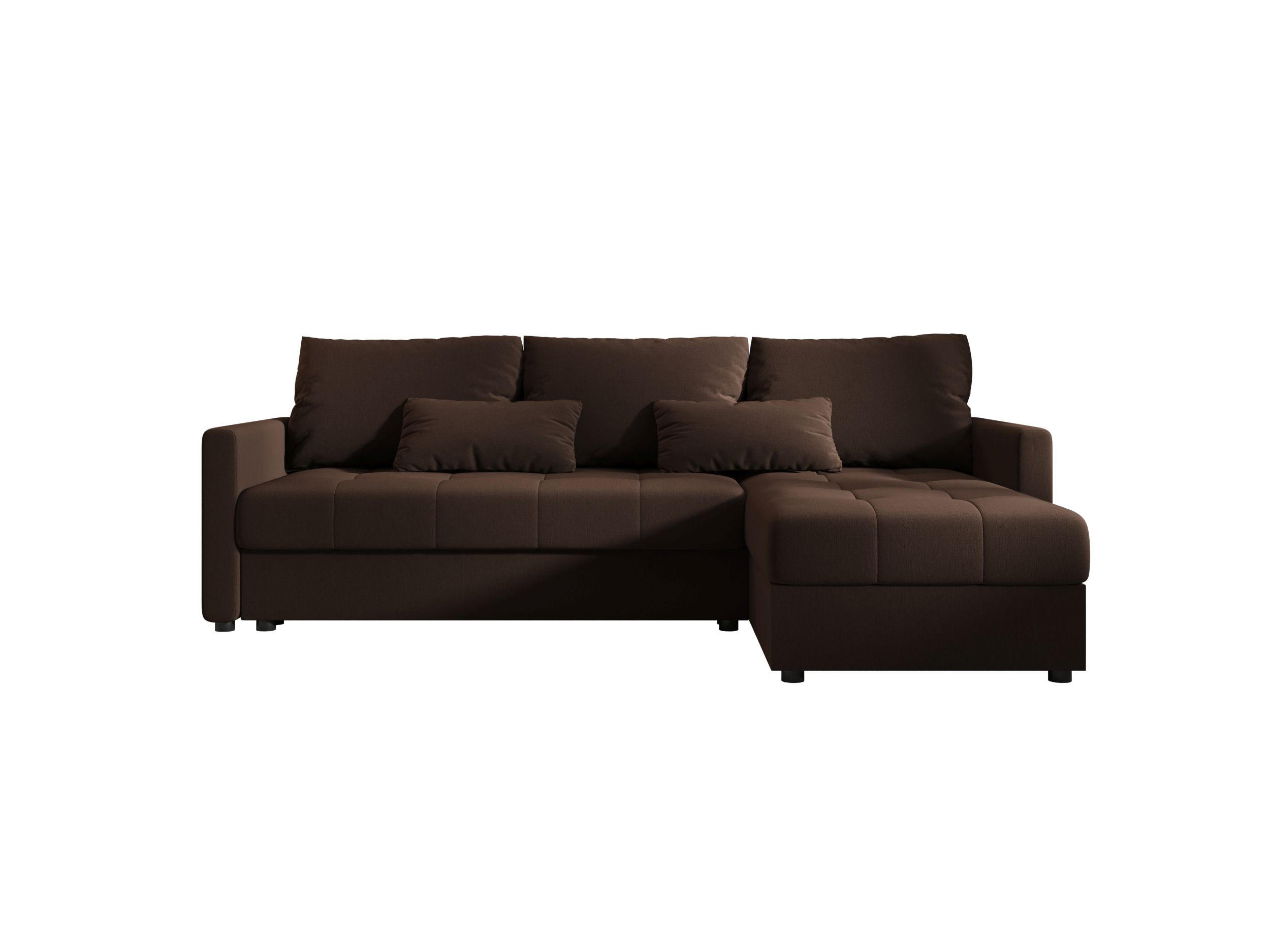 ECKSOFA MOS L BIS Cosmic 800 Rechts mit Schlaffunktion - Braun, Textil (220/143cm) - Bedante
