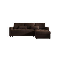 ECKSOFA MOS L BIS Cosmic 800 Rechts mit Schlaffunktion - Braun, Textil (220/143cm) - Bedante