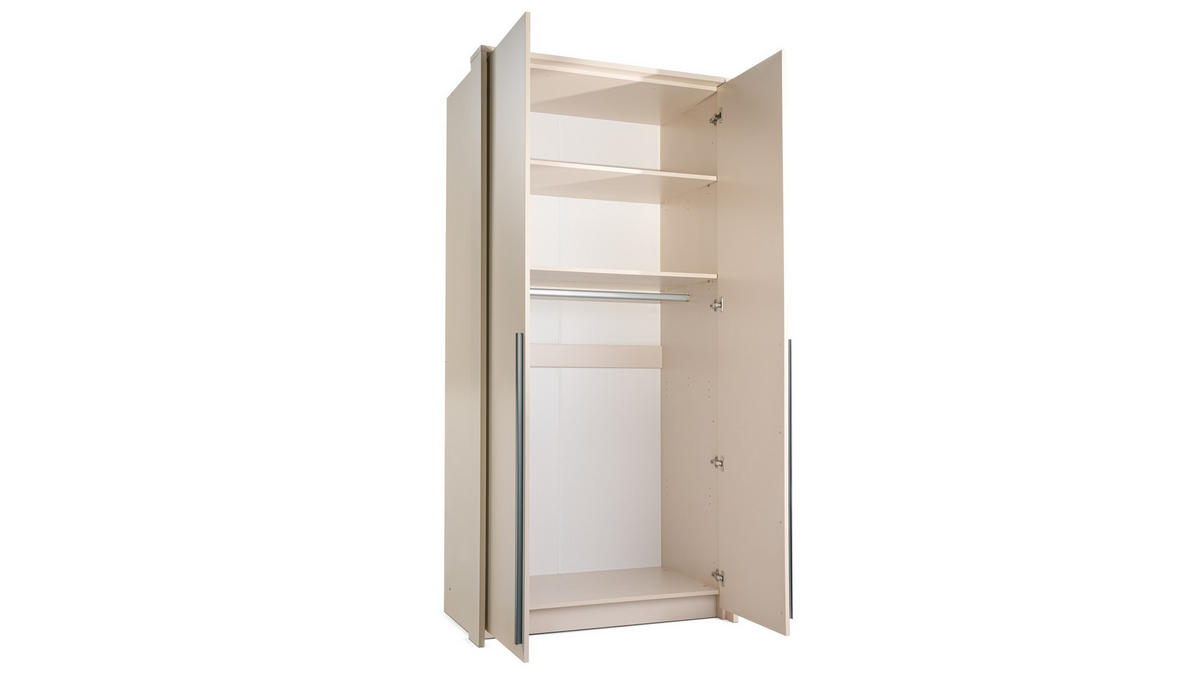 DREHTÜRENSCHRANK AZIR 105/217/65 cm 2-türig Beige - Beige, Holzwerkstoff (105/217/65cm) - MASSENO