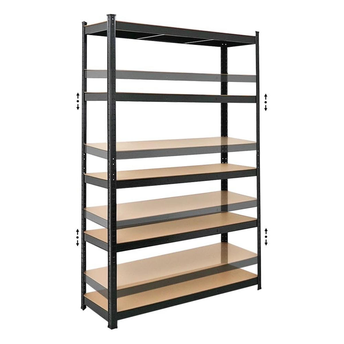 SCHWERLASTREGAL Ragnar 2er-Set mit 2x 180x120x40 cm Fachlast 175 kg Schwarz - Schwarz, Metall (240/180/40cm) - PROREGAL