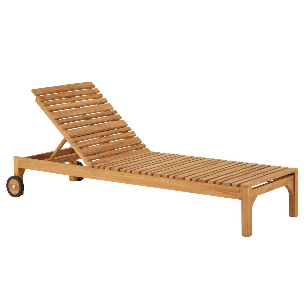 SONNENLIEGE GRANADA - Naturfarben, Holz (65/39/200cm) - CARO-Möbel