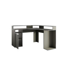 SCHREIBTISCH OBSIDIAN 139x139x88,7 cm Bürotisch Computertisch, Graphitfarben - Graphitfarben, Holzwerkstoff (139/139/88.7cm) - MASSENO