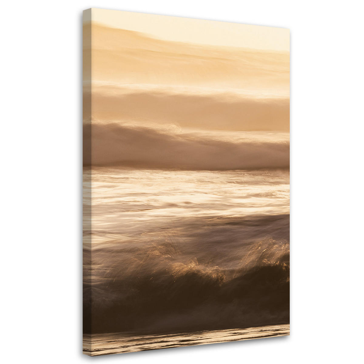 WANDBILD gras dünen meer - Beige, Textil (40/60cm) - Feeby