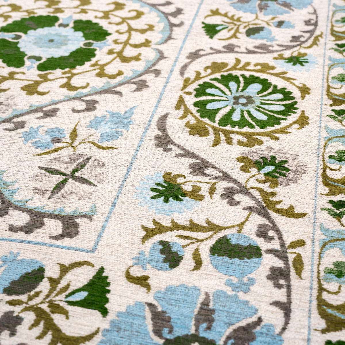 TEPPICH Slavia Suzani 140/200 cm - Weiß, Textil (140/200cm) - Louis De Poortere
