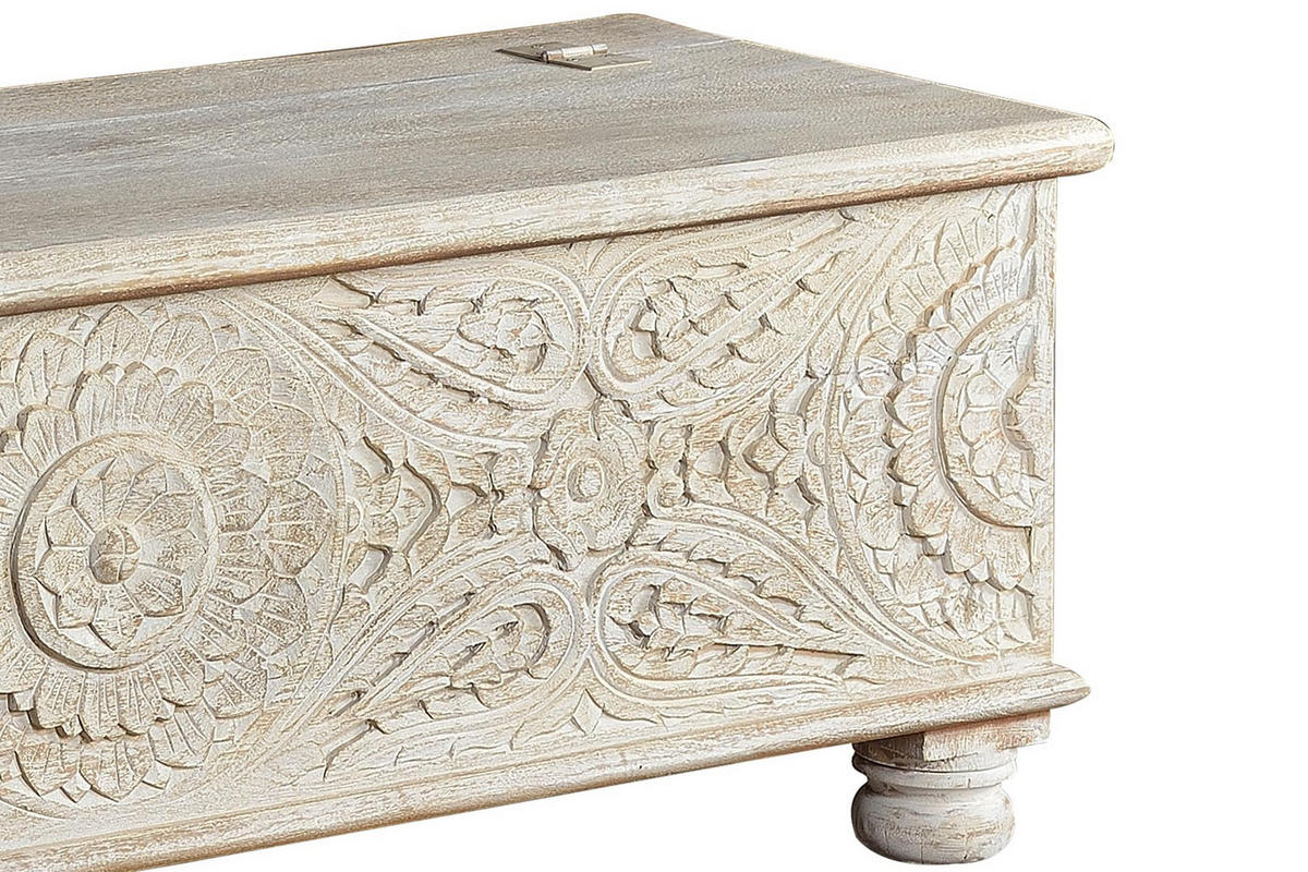 TRUHE aus Mangoholz - Perlmutt, Holz (150/60/50cm) - Giner y Colomer