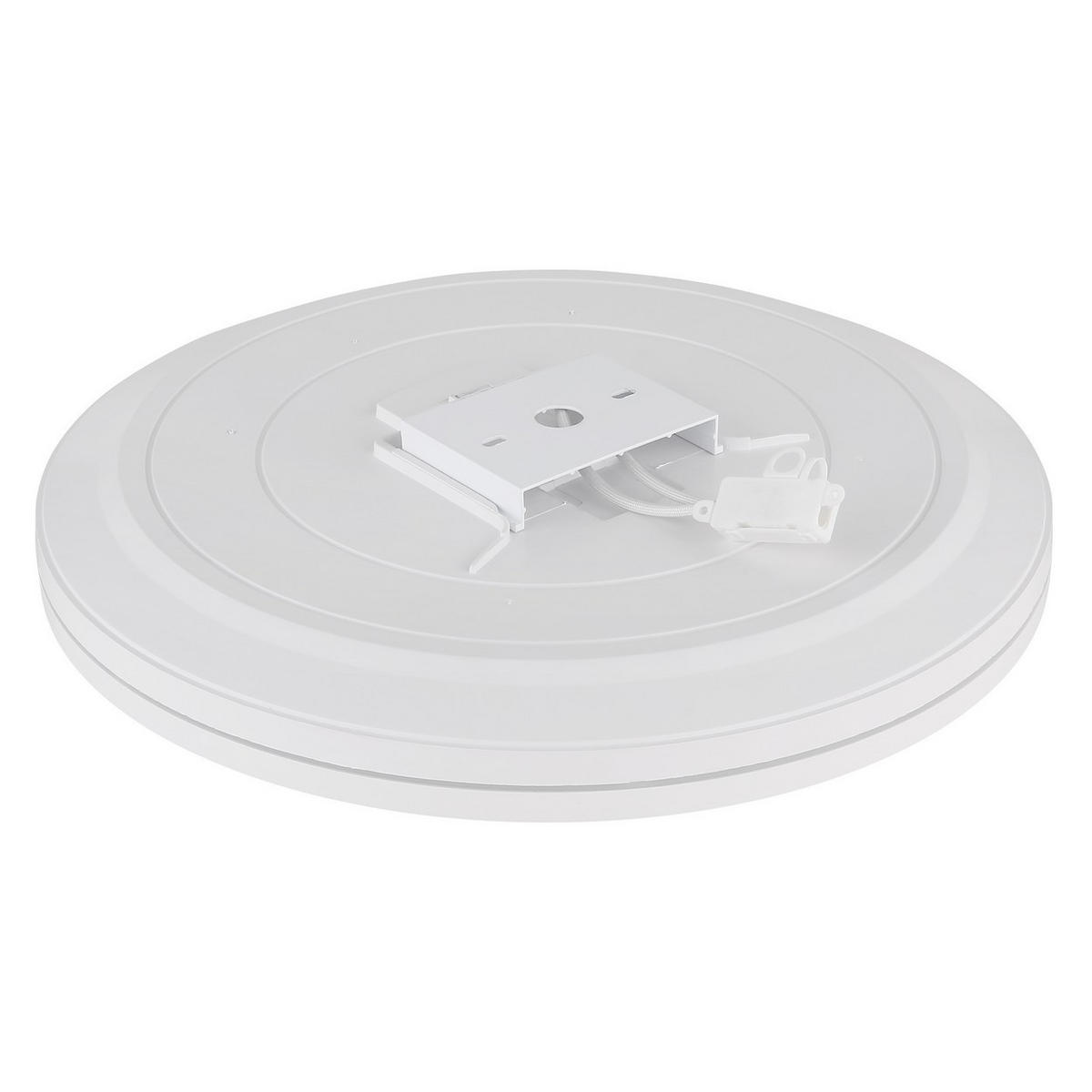 DECKENLEUCHTE DWAIN, WEISS, LED, DIMMBAR - Weiß, Kunststoff (37/37/7cm) - Globo Lighting