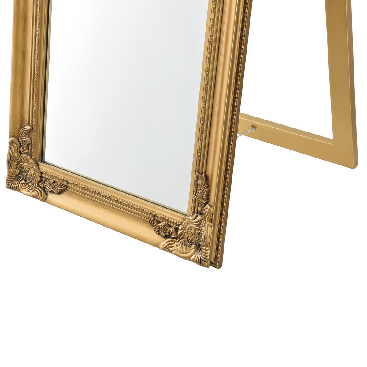 STANDSPIEGEL Arezzo - Goldfarben, Glas/Holz (28.5/160/140cm) - [en.casa]