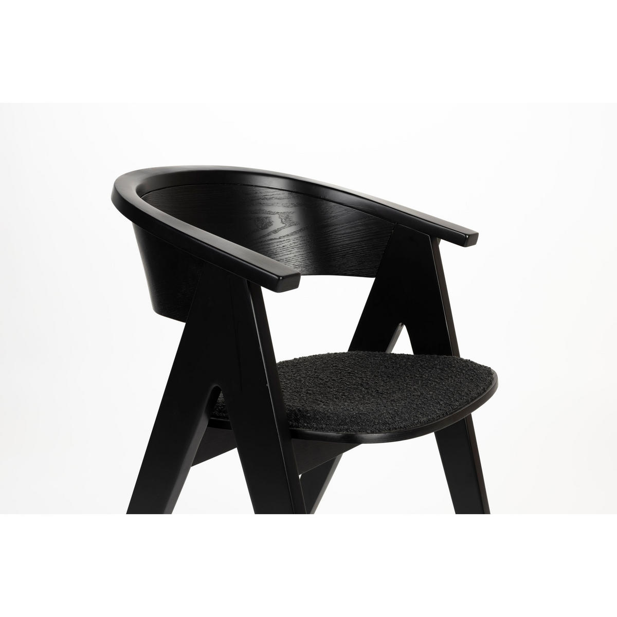 ESSZIMMERSTUHL NDSM Schwarz - Schwarz, Holz (59/79/54cm) - Zuiver