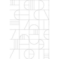 FOTOTAPETE Art Decó Muster 200 x 300 cm - Schwarz, Papier (200/300cm) - ESTAhome