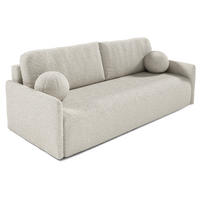 SOFA Glove Creme mit Bouclé-Bezug - Creme, Kunststoff/Textil (206/95/87cm) - Selsey
