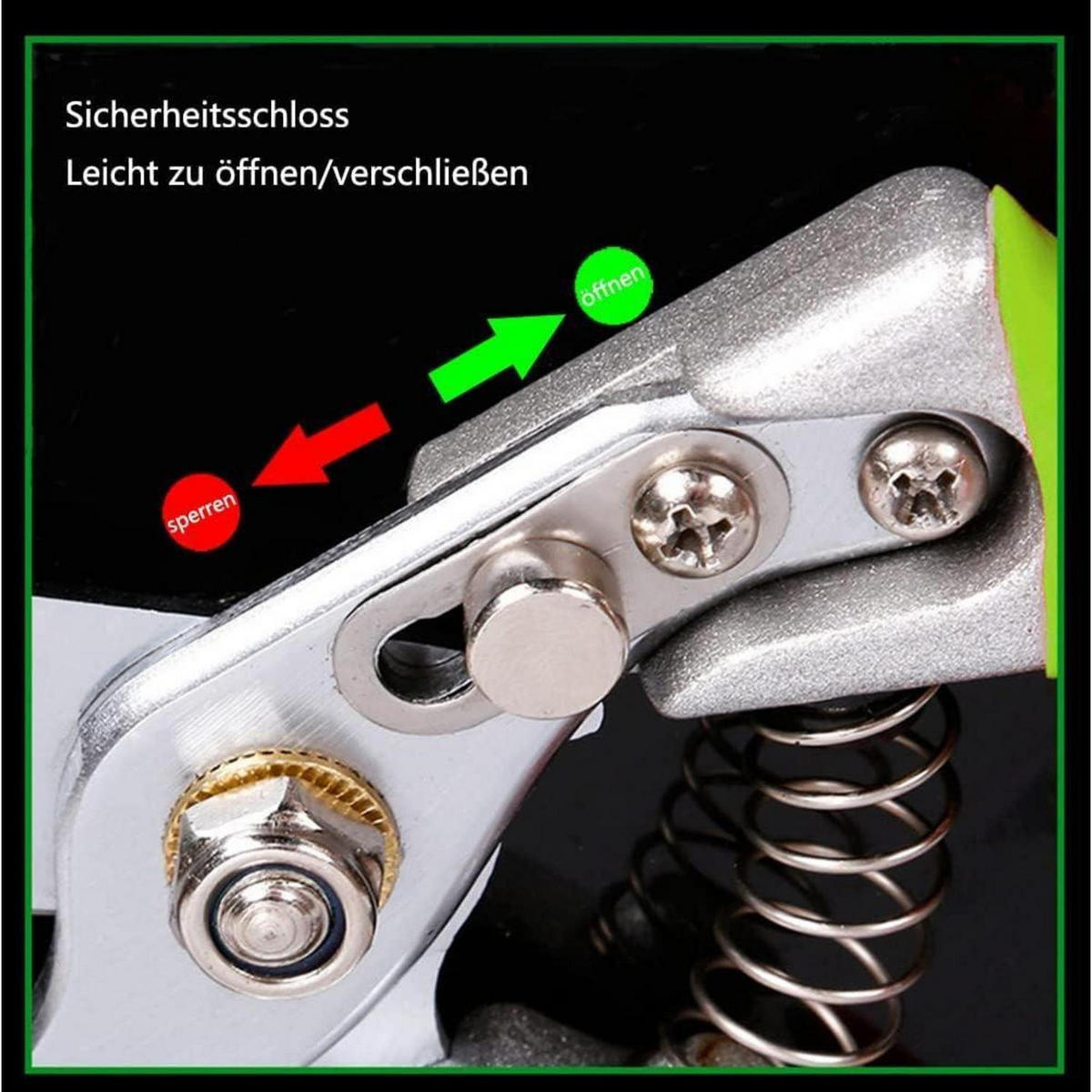 GARTENSCHERE SK4-Stahl Grün - Grün, Metall (6/2.4/21.8cm)