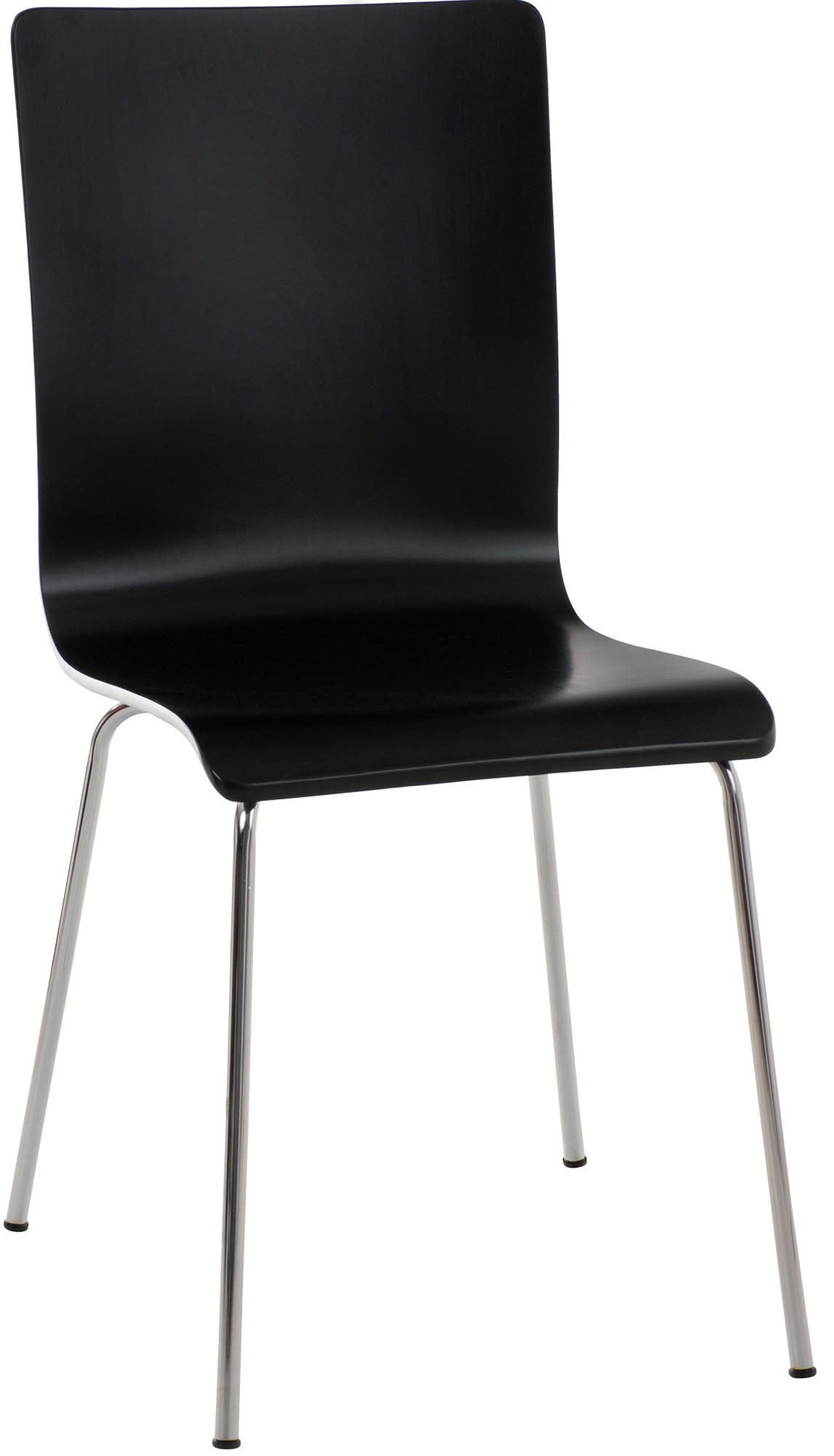 BESUCHERSTUHL PEPE 87x43x47 cm Schwarz Holz Metall - Schwarz, Metall (43/87/47cm) - DELUKE