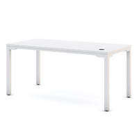 SCHREIBTISCH Höhenverstellbarer Schreibtisch Piacetta Signalweiß Signalweiß 180/80/73-118cm - Weiß, Holzwerkstoff/Metall (80/180/125cm) - ASSMANN
