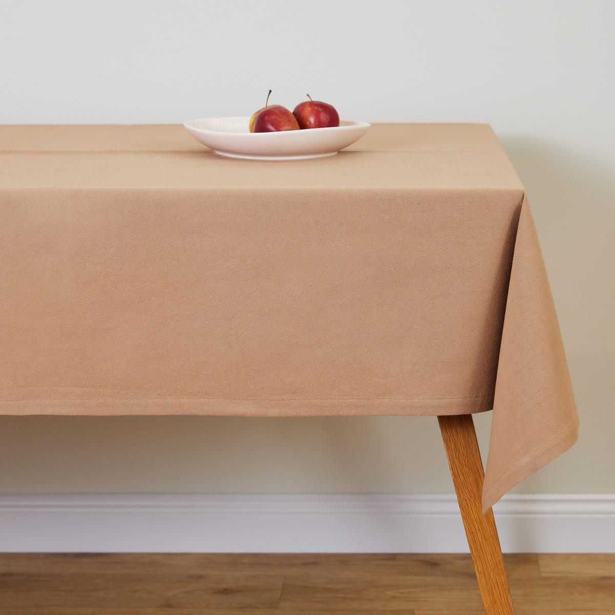 BAUMWOLLTISCHDECKE Campos - Beige, Textil (160/110/1cm) - home&you