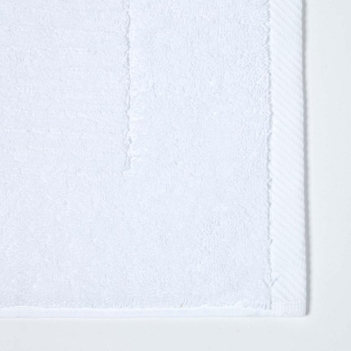 BADEMATTE Imperial 50/80 cm, Baumwolle - Weiß, Textil (50/80cm) - Homescapes