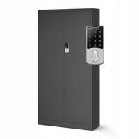 AKTENSCHRANK Daniel - Anthrazit, Metall (90/185/40cm) - Jan Nowak