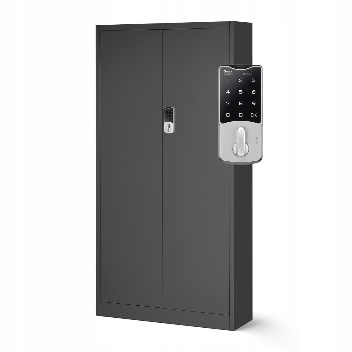 AKTENSCHRANK Daniel - Anthrazit, Metall (90/185/40cm) - Jan Nowak